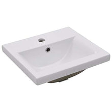 vidaXL Lavabo da Incasso con Foro di Trabocco Moderno Elegante Lavandino Lavello Sanitari Bagno Toilette 42x39x18 cm in Ceramica Bianco