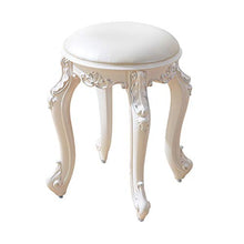 Vanity Benches Sgabello da Trucco in Velluto, Sgabello Rotondo Moderna per Trucco, Puff Contenitore per Camera da Letto Bagno, 43x35cm