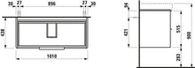 Laufen Mobiletto Vanity Base, 2 cassetti, per lavabo 813966, colorazione: Olmo Luce - H4024521102621