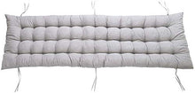 Topstylehouse, 1 cuscino reclinabile in morbido cotone, cuscino per divano da esterni, schienale alto, comodo cuscino antiscivolo, lavabile, facile da pulire (grigio, 53 x 155 cm)