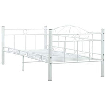 Sconosciuto Letto Divano Letto Singolo in Metallo per Materassi 90 x 200, Struttura Letto per Adulti Bambini Camera da Letto [EU Stock]