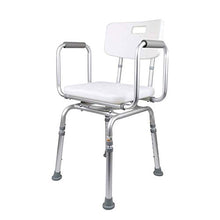 Adesign Sedia da doccia con schienale - Doccia Panca da bagno Sedia da bagno per anziani, vasca da handicap Doccia Sedili per adulti, sedia da bagno girevole antiscivolo Sgabello doccia impermeabile a