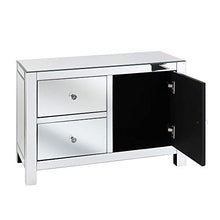 Beliani Credenza in Vetro specchiato Lens