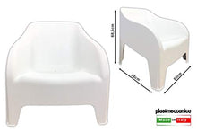 Toomax Poltrona Sedia da Giardino in resina PETRA Z185 colore BIANCO - 79x79x80H cm