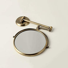 Z-LIANG Verde Bronzo fissato al Muro dello Specchio di Bellezza Bagno con Montaggio a Parete Specchio a Scomparsa Specchio di Trucco Specchio Retro