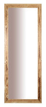 MO.WA Specchio da parete legno rustico abete finitura naturale Misura esterna cm. 56x147 da appendere sia in verticale che in orizzontale. Made in Italy.