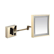 Specchio per Il Trucco, specchi a Parete Specchio per Trucco da Barba Specchio da Bagno Illuminato a LED per vanità dell'hotel con Regolazione