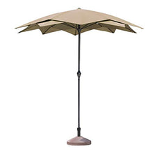 ZJM Ombrellone Ombrellone da Esterno per Ombrellone Resistente, Ombrellone da Giardino Kaki Antivento Offset per la Stanza sul Retro, Include la Base Ombrello Riempita d'Acqua