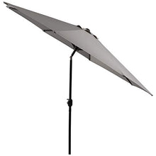 Outsunny Ombrellone da Giardino Φ300cm con Manovella e Inclinabile con Palo Smontabile, Metallo e Poliestere Grigio
