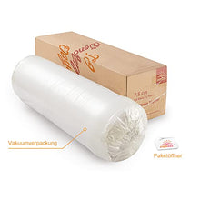 Maxzzz Topper 90 x 200 cm, 7,6 cm di altezza, in memory foam, con 2 in 1, coprimaterasso ortopedico con rivestimento rimovibile e lavabile, coprimaterasso per letti scomodi e divani letto