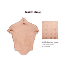 YYSDH - Costume da performing Arts Performance in silicone per muscoli, petto realistico maschile, con simulazione muscolare addominale, muscolare, in silicone, morbido, donna che vuole essere un uomo