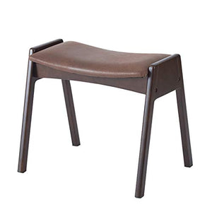 Mobili per la casa e Giardino Sgabello Imbottito con poggiapiedi con Rivestimento in Lino sfoderabile per Soggiorno/Camera da Letto/Ristorante/spogliatoio Marrone Ottomani da Cucina