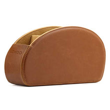 Londo Porta Telecomandi con 5 Scomparti - per Contenere telecomandi di TV, Stereo, decoder, Dvd, Blu-Ray - in Pelle con Fodera Interna in Suede. Adatto per Salotto o Camera da Letto