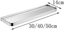 AINIYF Bagno Bagno Doccia Mensola Organizzatore a Parete in Vetro temperato Cosmetic Rack Punch di Installazione, 3 Formati (Dimensioni: 40x14cm)