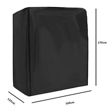 SHGDDYSB - Copertura per altalena da giardino a 2 posti, impermeabile, 160 x 125 x 170 cm, protezione dai raggi UV, antipolvere, protezione dal sole, per mobili e sedie (nero)