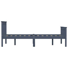 SKM Giroletto con 4 Cassetti Grigio in Massello di Pino 140x200 cm (44.7kg)