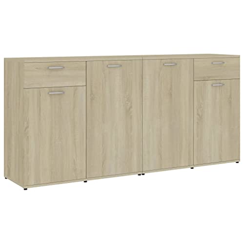 vidaXL Credenza Rovere Sonoma 160x36x75 cm in Truciolato