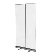 MSQL Schermo Banner Pull-up Trasparente Schermo in plastica Trasparente Schermo divisorio Protettivo Anti-starnuto con Supporto in Acciaio in Alluminio, per distanze sociali, scuole,60 * 160cm