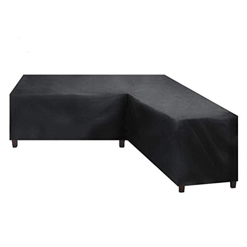 Maschio Angolo Dio copridivano Esterno da Angolo Giardino Rattan del Coperchio di Protezione per Il Divano Impermeabile in Una Forma a V (Dimensioni, 300 * 300 * 98 Centimetri),270 * 270