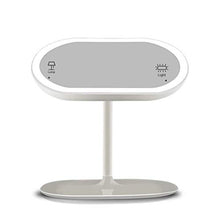 WYLILZI-Home Specchi da Tavolo Specchi da Bagno Specchio Trucco 2 in 1 Lampada da Tavolo USB Ricaricabile Lampada a LED Rimovibile Touch Screen 360 ° Design Split Girevole Specchi