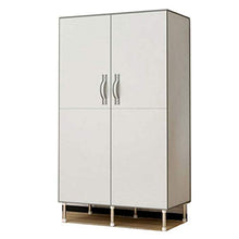 ZKHD Armadio in Stoffa Semplice Grigio E Bianco, Armadio Pieghevole Multifunzionale Porta Porta, Armadio A Casa Assemblato Armadio,86 * 45 * 170cm