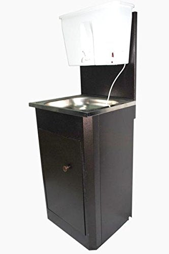 Lavabo Mobile in acciaio inox, acqua calda