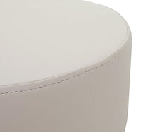 Mendler Coppia sgabelli Regolabili HWC-C22 Ecopelle Ø 35cm Avorio