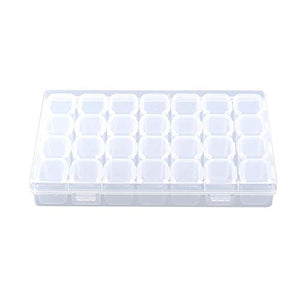 Fdit Scatola per Tablet Scatola per medicinali Scatola per medicinali in plastica Trasparente 28 Slot Regolabile per Tablet per medicinali Contenitore per Gioielli, Scatola per Tablet, Scatola