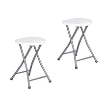 KG KITGARDEN Taburete Plegable Pack 2 unidades KitGarden-Sgabello Pieghevole Multifunzione Bianco, Confezione da 2 Pezzi Every, plastica