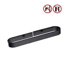 Autoadesiva Portasciugamani Porta Salviette Senza Chiodi, Nero Opaco, per il Bagno e la Cucina, 32.5cm / 12.8"