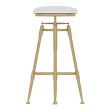 CMX-Barhocker Sgabelli da Bar Sgabelli da Bar in Pelle PU Sgabello da Cucina Girevole a Gas Altezza Sedile Regolabile Sgabello da Pub da 70 a 85 cm