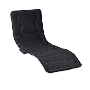 Relaxdays 10012994 Tappetino per massaggio elettrico, Nero, 170 x 60 x 3 cm