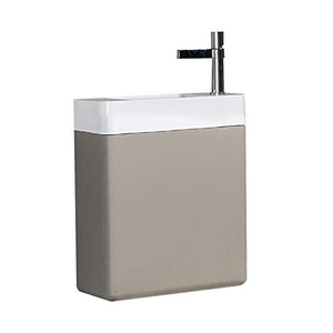 Mobiletto per il bagno CARO 450 - disponibile in diversi colori - Specchio o armadietto a specchio opzionale, Colore:Grigio platino opaco, Specchio:Senza specchio