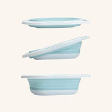 Cane del Fumetto Lavabo Bambini Pieghevole 12 Colori di plastica Portatile Lavabo Lavabo Bambino Bagno Viaggi Accessori Lavate, B-Blu-L