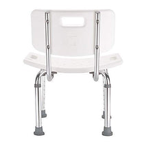 CLJ-LJ Sgabello da Doccia Bagno Sedile Bagno Sedia in Alluminio con Schienale Regolabile Altezza Antiscivolo Anziani Sgabello da Bagno disabili, Bagno