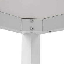WOLTU Set Mobili da Bar Tavolo con 2 Sgabelli Alti Arredo per Cucina in Acciaio Legno BT17ws+BH130ws-2