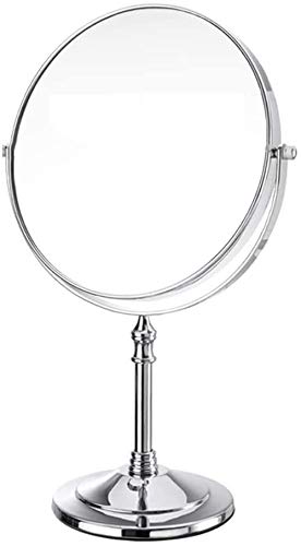 LBWARMB Trucco Specchio con luci HD Beauty Makeup Mirror Specchio ingranditore, Specchio cosmetico 360 °; Tavolo da Tavolo Swivel Freestanding Top da Barba a Doppia facciata Top Make up Specchio
