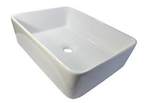1 lavabo in ceramica rettangolare da bagno 48 cm L 37 cm B