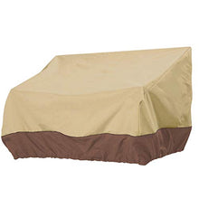 rongweiwang Copertura Panca Heavy Duty Patio Esterna Impermeabile Sofa Cover Esterna Impermeabile Couch Coperchio Coperchio Prato mobili - Beige + Coffee
