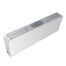 Wiltec Tavolo Pieghevole a Valigetta con Due panche Color Argento 90x66x70cm in Alluminio