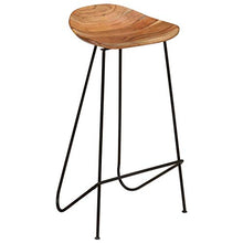 Sgabelli da Bar 2 Pezzi Sala da Pranzo Cucina Sgabelli da Pub Stile Industriale 41x36x76 cm Barbar in Legno massello di Acacia