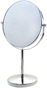 Trucco specchio con luci Specchio cosmetico indipendente 5x zoom, specchio da tavolo da 8 pollici trucco specchio specchio per camera da letto per camera da letto, specchio da barba cosmetico specchio