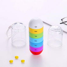 DOITOOL - Contenitore per pillole da viaggio, 2 scatole settimanali per medicina, creative, portapillole portatile, per farmaci, per casa