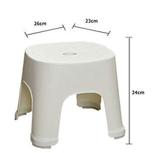 household products Sgabello in plastica addensata, Sgabello per Bambini da Bagno per Uso Domestico, Sgabello per Cambio Scarpe Antiscivolo, Adatto per Soggiorno, Bagno, WC