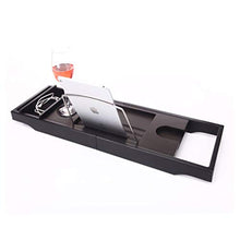 Vassoio Per Vasca Da Bagno， Con Vassoio Laterale Estensibile Per Vasca Da 74-109 Cm Vassoio Da Bagno In Bambù Ripiano Bagno Legno Di Alta Qualità Mobile Tablet Per Vino E Libreria Per Il Bagno Di Casa