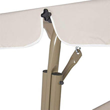 Coprisedile di ricambio per dondolo da giardino, per sedia a dondolo da giardino, Copertura di ricambio per altalena da giardino, per sedia a dondolo a 3 posti, 150 cm x 50 cm x 10cm (Beige)