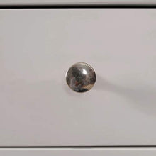 Ausla Credenza con 3 cassetti e 2 armadietti,Armadio Laterale,Stile Rustico,in Legno Massello,per salotto,sala da pranzo,corridoio,110 x 33,5 x 70 cm -Bianco e marrone
