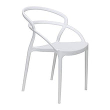Totò Piccinni Sedie New Infinity in Polipropilene Moderne Design Impilabile (Bianco, 4 Pz)