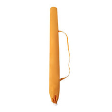 Sekey® Ombrellone Ø 160 cm Tondo Ombrello Parasole da Esterno da Giardino da Spiaggia Protezione Solare UV20+ (Arancia)