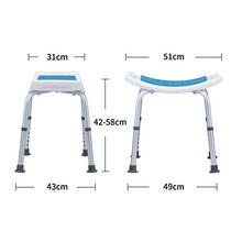 Sgabelli Doccia Altezza di Regolazione Bagno Doccia Sedia Sgabello Sedile per Disabilità/Anziani/Donne in Gravidanza Carico statico Massimo 100 kg,Bianca